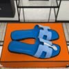hermes oran sandlas bleu cameo