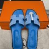 hermes oran sandlas bleu cameo