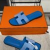 hermes oran sandlas bleu cameo