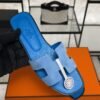 hermes oran sandlas bleu cameo