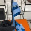 hermes oran sandlas bleu cameo