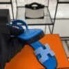 hermes oran sandlas bleu cameo