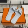 hermes oran sandlas Bleu Glacier Epsom