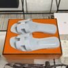 hermes oran sandlas Bleu Glacier Epsom
