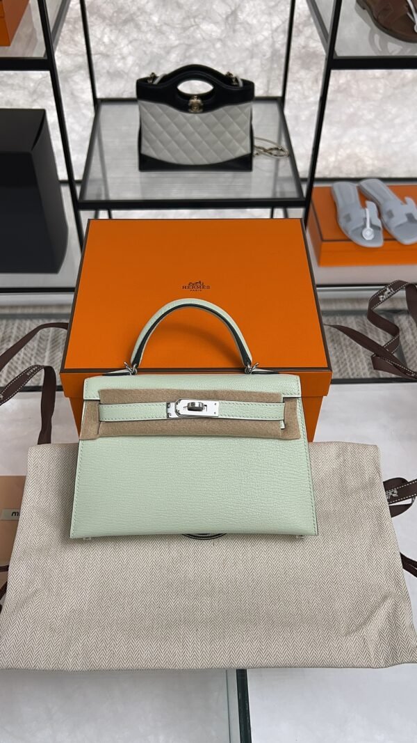Hermes Chevre Mysore Mini Kelly Vert Fizz