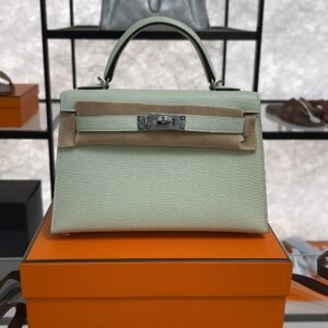 2025_09_04_15_52_IMG_6606 Hermes Chevre Mysore Mini Kelly Vert Fizz
