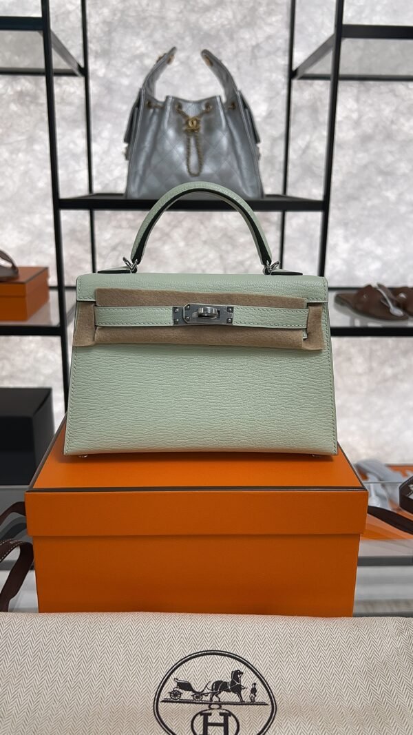 Hermes Chevre Mysore Mini Kelly Vert Fizz