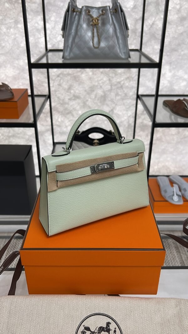 Hermes Chevre Mysore Mini Kelly Vert Fizz