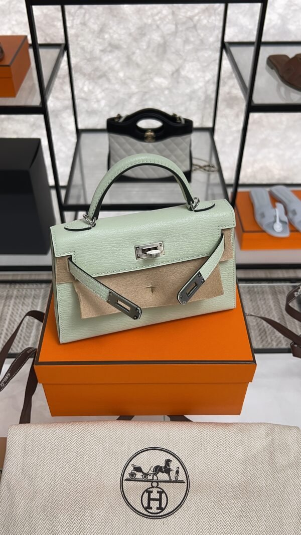 Hermes Chevre Mysore Mini Kelly Vert Fizz
