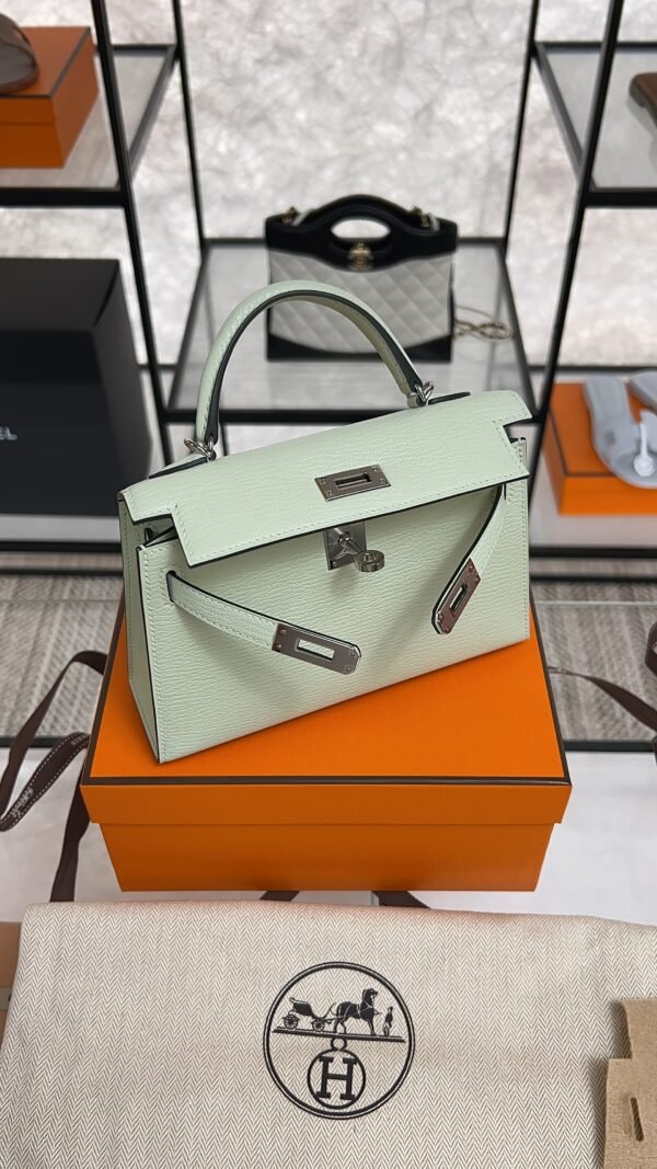Hermes Chevre Mysore Mini Kelly Vert Fizz