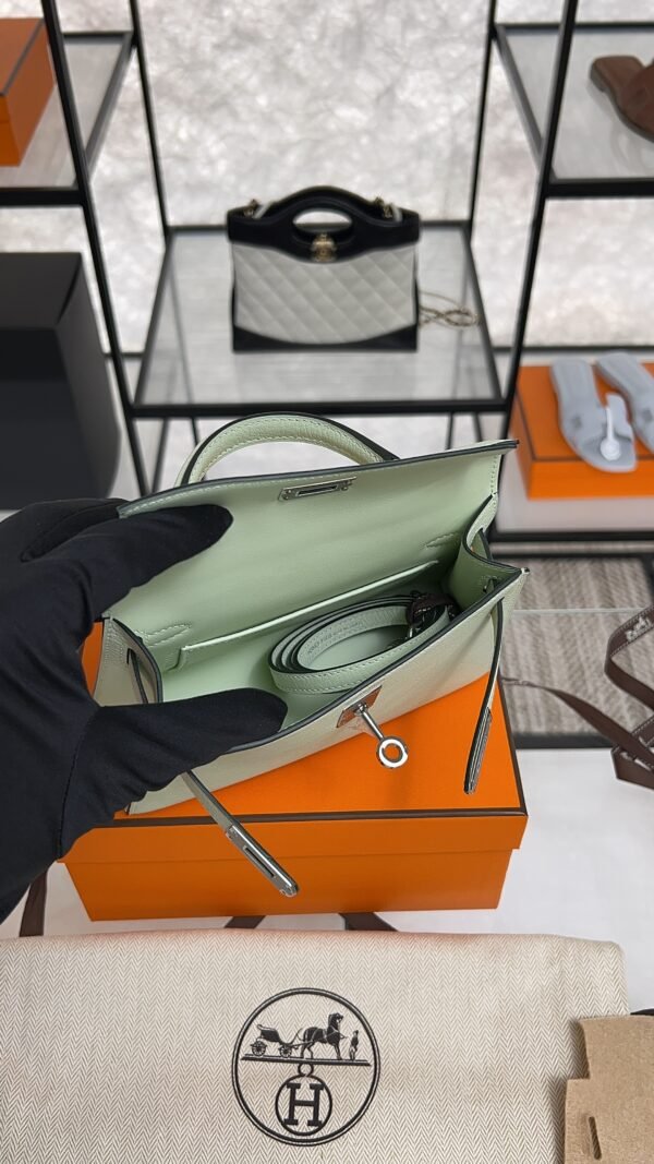 Hermes Chevre Mysore Mini Kelly Vert Fizz