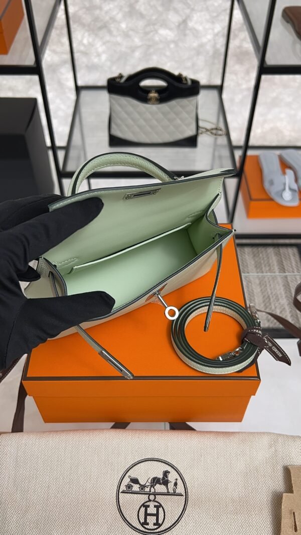 Hermes Chevre Mysore Mini Kelly Vert Fizz