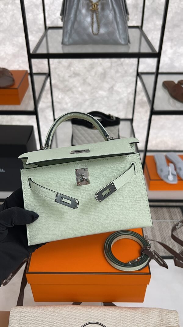 Hermes Chevre Mysore Mini Kelly Vert Fizz