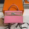 Hermès Mini Kelly 20 Pink Epsom With Silver Hardware