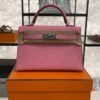 Hermès Mini Kelly 20 Pink Epsom With Silver Hardware