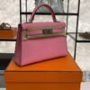 Hermès Mini Kelly 20 Pink Epsom With Silver Hardware