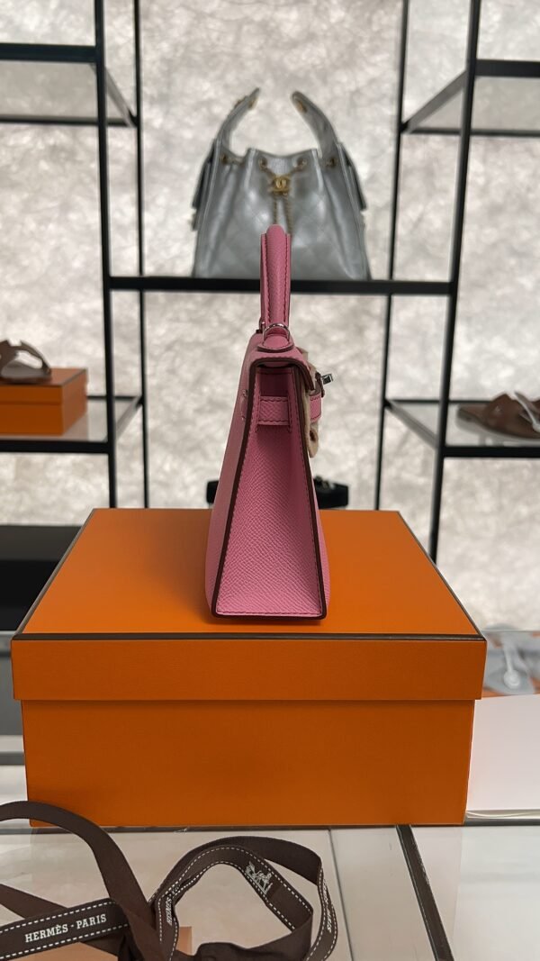 Hermès Mini Kelly 20 Pink Epsom With Silver Hardware