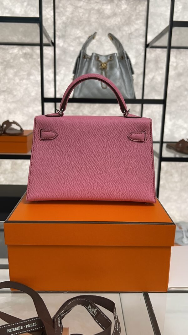 Hermès Mini Kelly 20 Pink Epsom With Silver Hardware