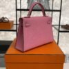 Hermès Mini Kelly 20 Pink Epsom With Silver Hardware