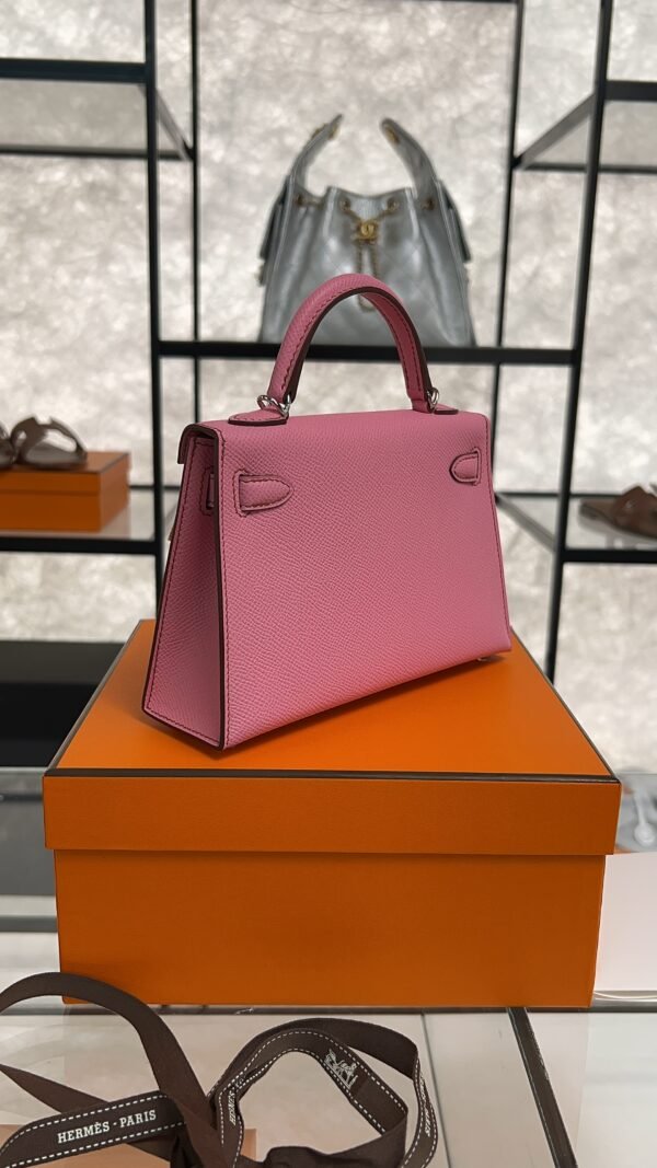 Hermès Mini Kelly 20 Pink Epsom With Silver Hardware