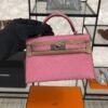 Hermès Mini Kelly 20 Pink Epsom With Silver Hardware