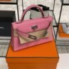 Hermès Mini Kelly 20 Pink Epsom With Silver Hardware