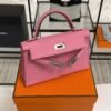 Hermès Mini Kelly 20 Pink Epsom With Silver Hardware