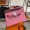 Hermès Mini Kelly 20 Pink Epsom With Silver Hardware