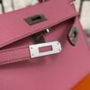 Hermès Mini Kelly 20 Pink Epsom With Silver Hardware