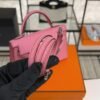 Hermès Mini Kelly 20 Pink Epsom With Silver Hardware