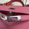 Hermès Mini Kelly 20 Pink Epsom With Silver Hardware