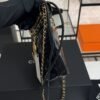 CHANEL 22 Mini Handbag Shiny Calfskin & Gold-Tone Metal Black