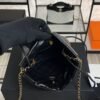 CHANEL 22 Mini Handbag Shiny Calfskin & Gold-Tone Metal Black