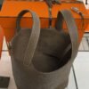 Hermes Etoupe Taurillon Clemence Leather Picotin Lock 22 Bag
