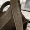 Hermes Etoupe Taurillon Clemence Leather Picotin Lock 22 Bag