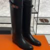 Hermès Jumping leather riding boots Black