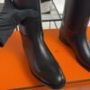 Hermès Jumping leather riding boots Black