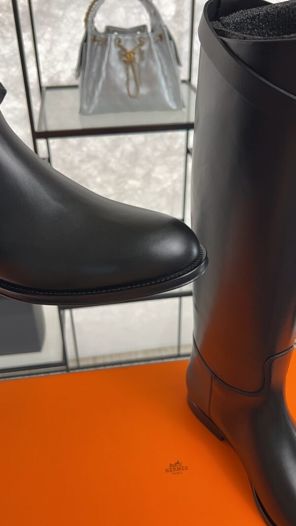 Hermès Jumping leather riding boots Black