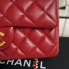 Chanel Lambskin Quilted Mini Top Handle Rectangular Flap Rose