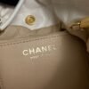 CHANEL 22 Mini Handbag Shiny Calfskin & Gold-Tone Metal White