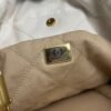 CHANEL 22 Mini Handbag Shiny Calfskin & Gold-Tone Metal White