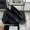 CHANEL ballet flats Black