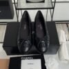 CHANEL ballet flats Black