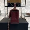 Chanel Lambskin Quilted Mini Top Handle Rectangular Flap Burgundy