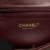 Chanel Lambskin Quilted Mini Top Handle Rectangular Flap Burgundy