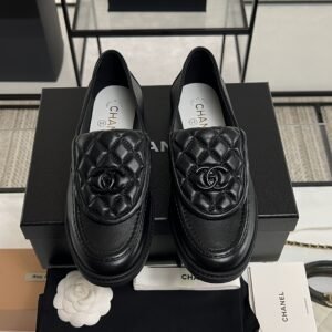 2025_09_18_15_47_IMG_7137 Chanel Lambskin Quilted CC Turnlock Loafers Black