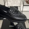 Chanel Lambskin Quilted CC Turnlock Loafers Black
