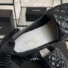 Chanel Lambskin Quilted CC Turnlock Loafers Black
