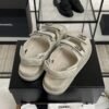 Chanel Dad Sandals Diamond CC logo Grey
