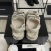 Chanel Dad Sandals Diamond CC logo Grey
